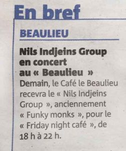 Nils dans Nice Matin (2017)